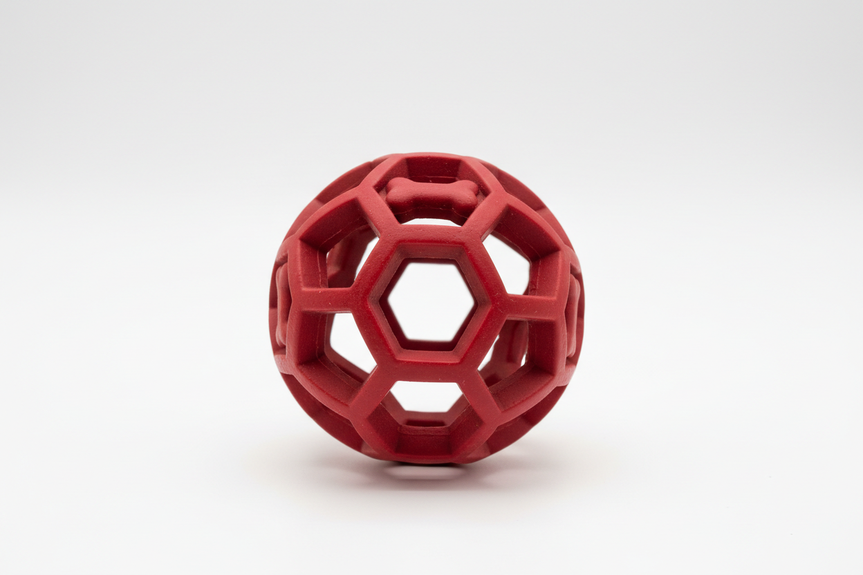 dog bite ball，ball in center